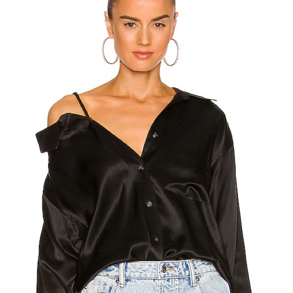 Alexander Wang Off the Shoulder Top - Picture 1 of 5